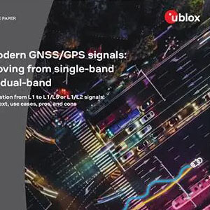 The latest generation of Global Navigation Satellite System (GNSS) and Global Positioning System (GPS) signals are evolving from single-band to dual-band technology